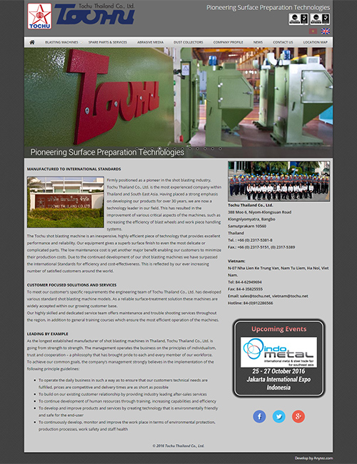 Website Tochu Thailand Co Ltd